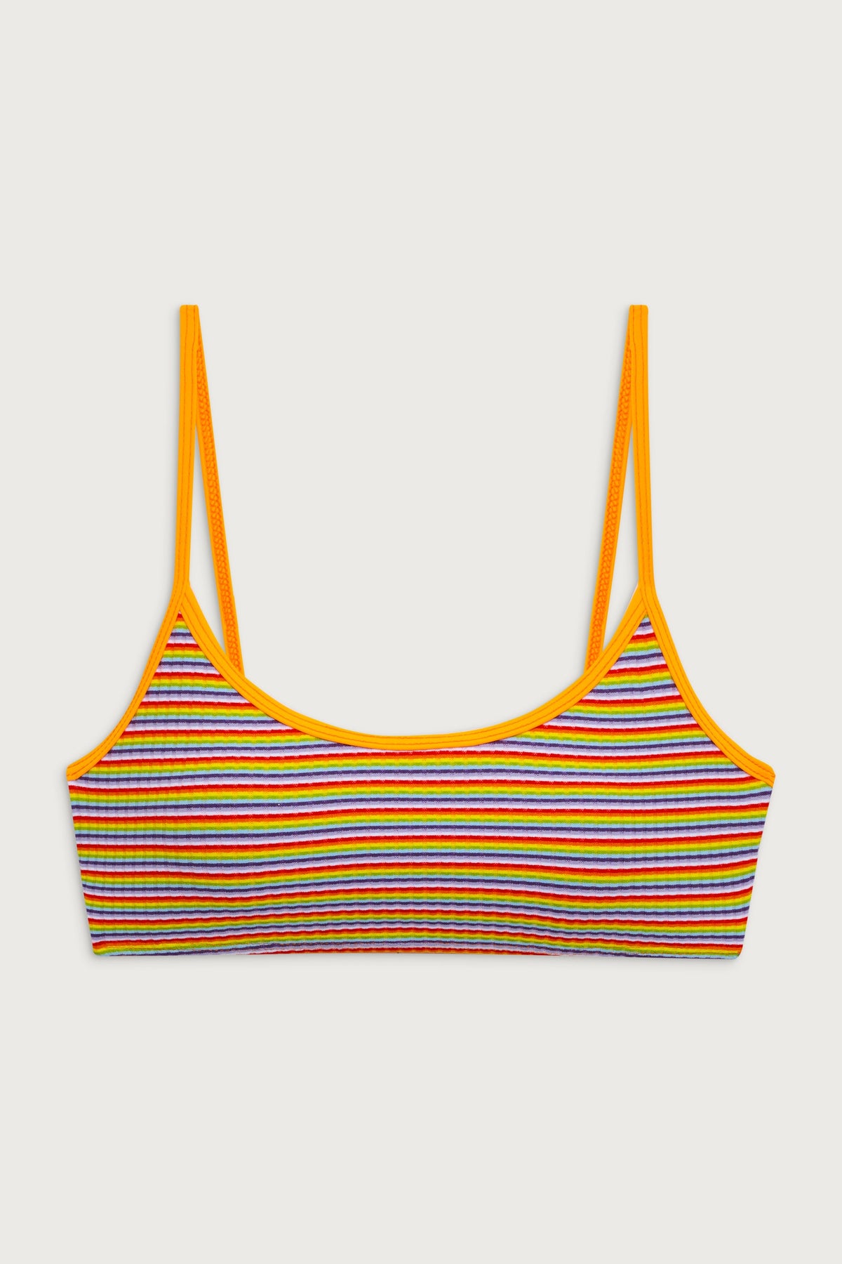 Bay View Striped Bralette Bikini Top