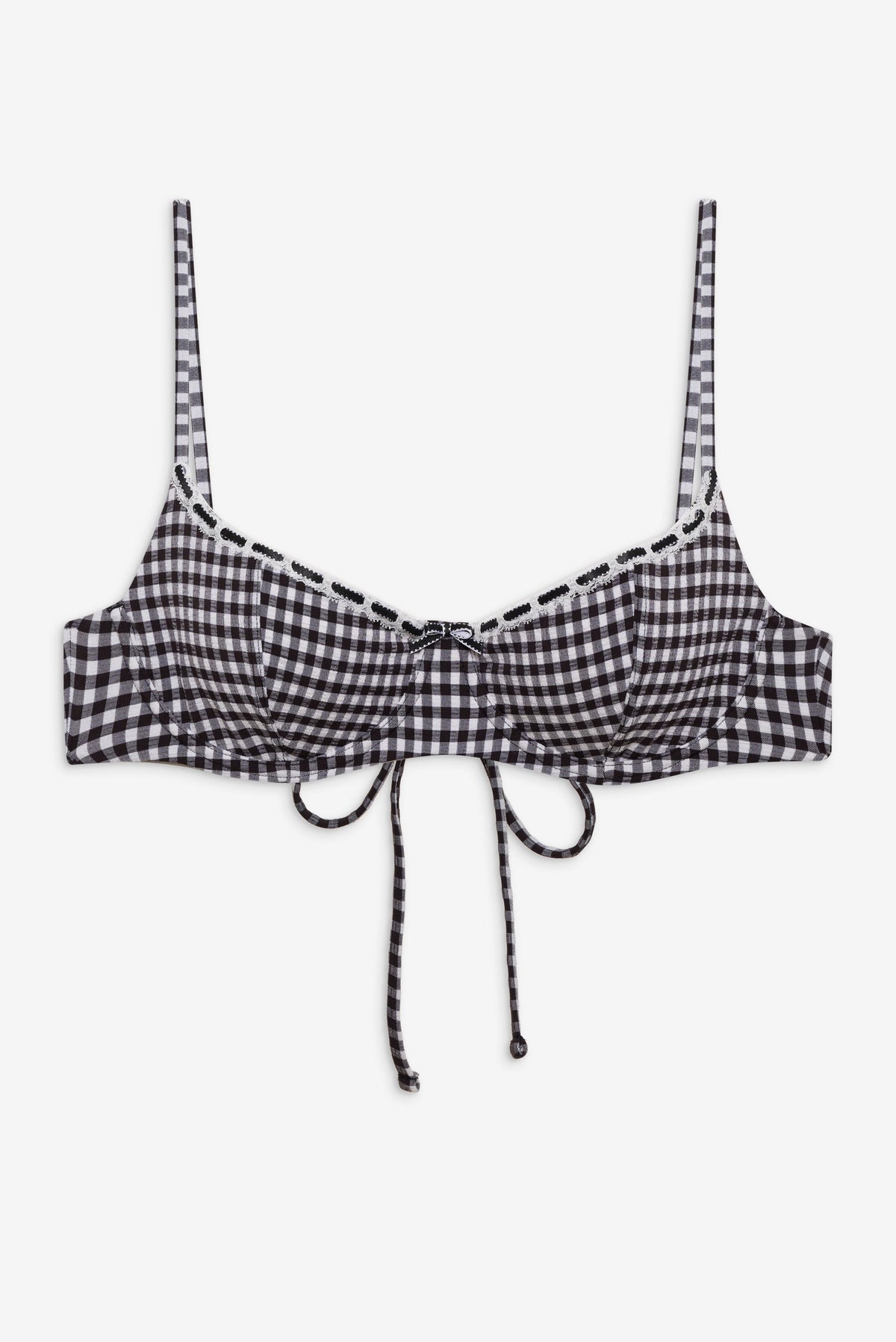 Cola Gingham Underwire Bikini Top