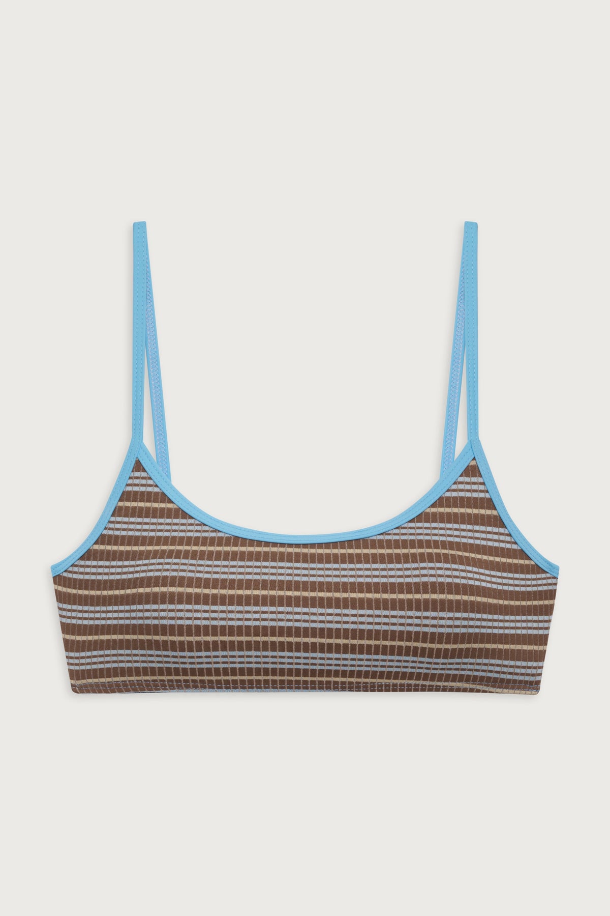 Bay View Striped Bralette Bikini Top