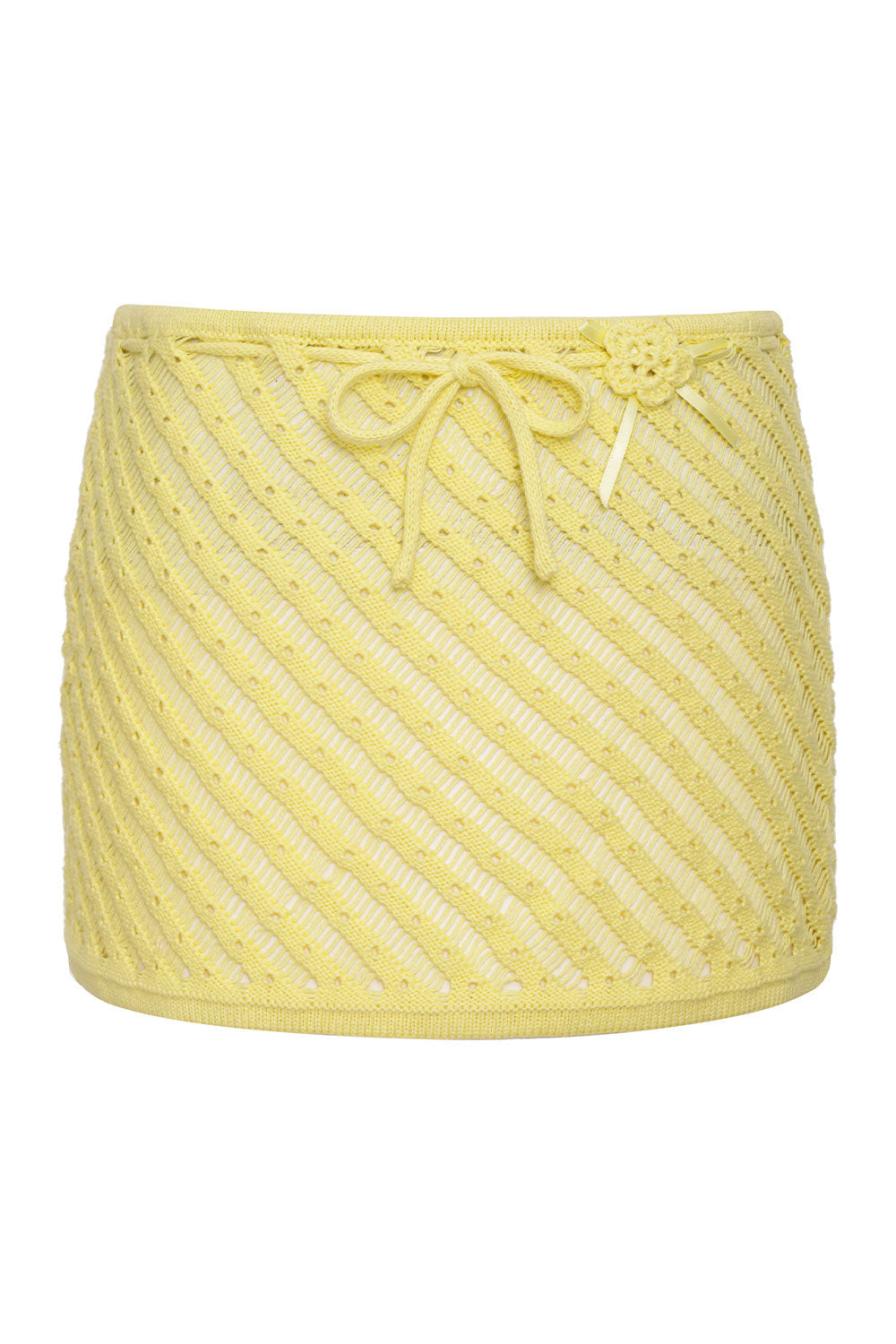 Daffodil Crochet Mini Skirt