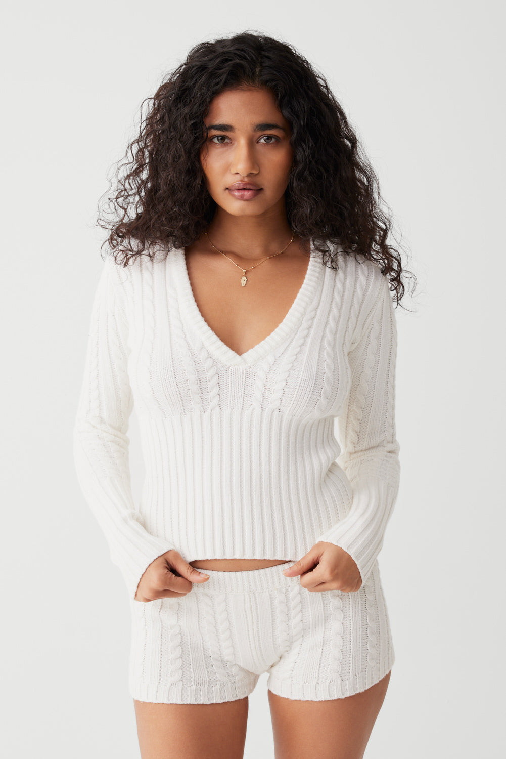 Evermore Cable Cloud Knit Sweater