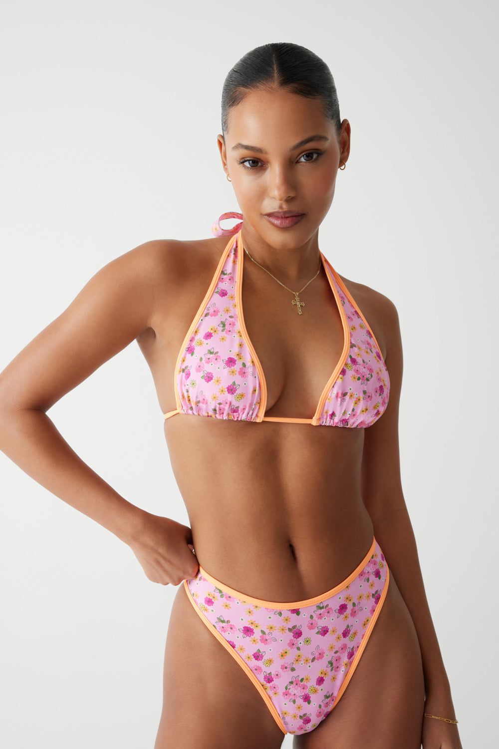 Laura High Waist Cheeky Bikini Bottom