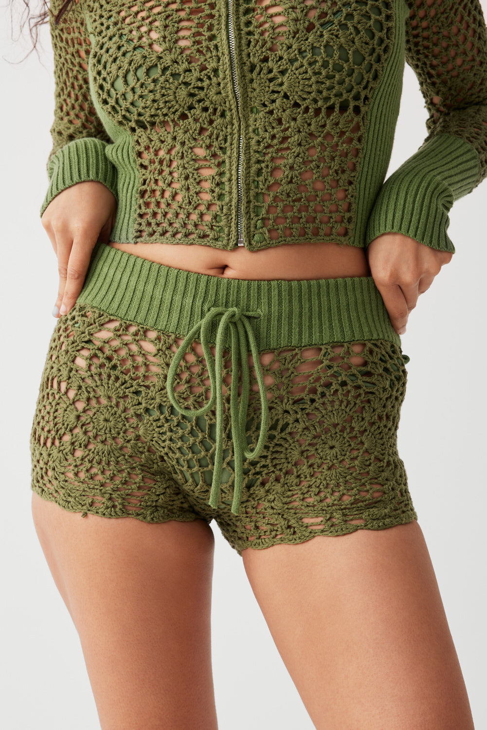 Lyla Crochet Mini Short