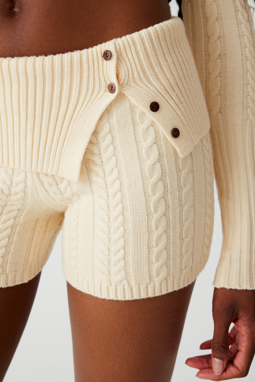 Nolan Cable Cloud Knit Mini Short
