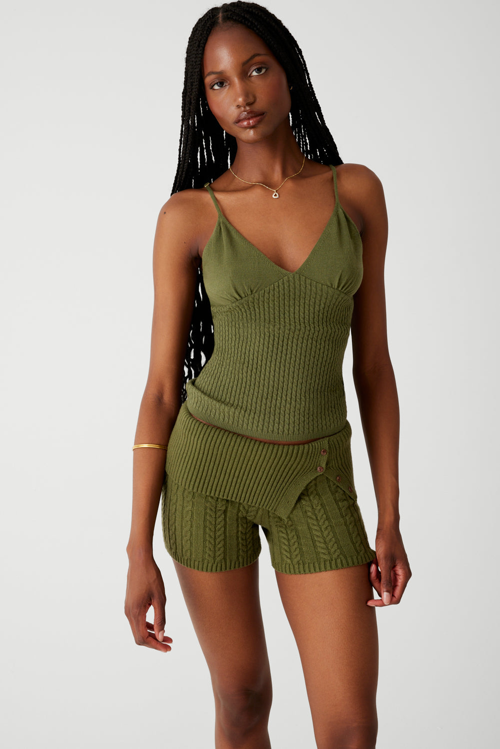 Nolan Cable Cloud Knit Mini Short