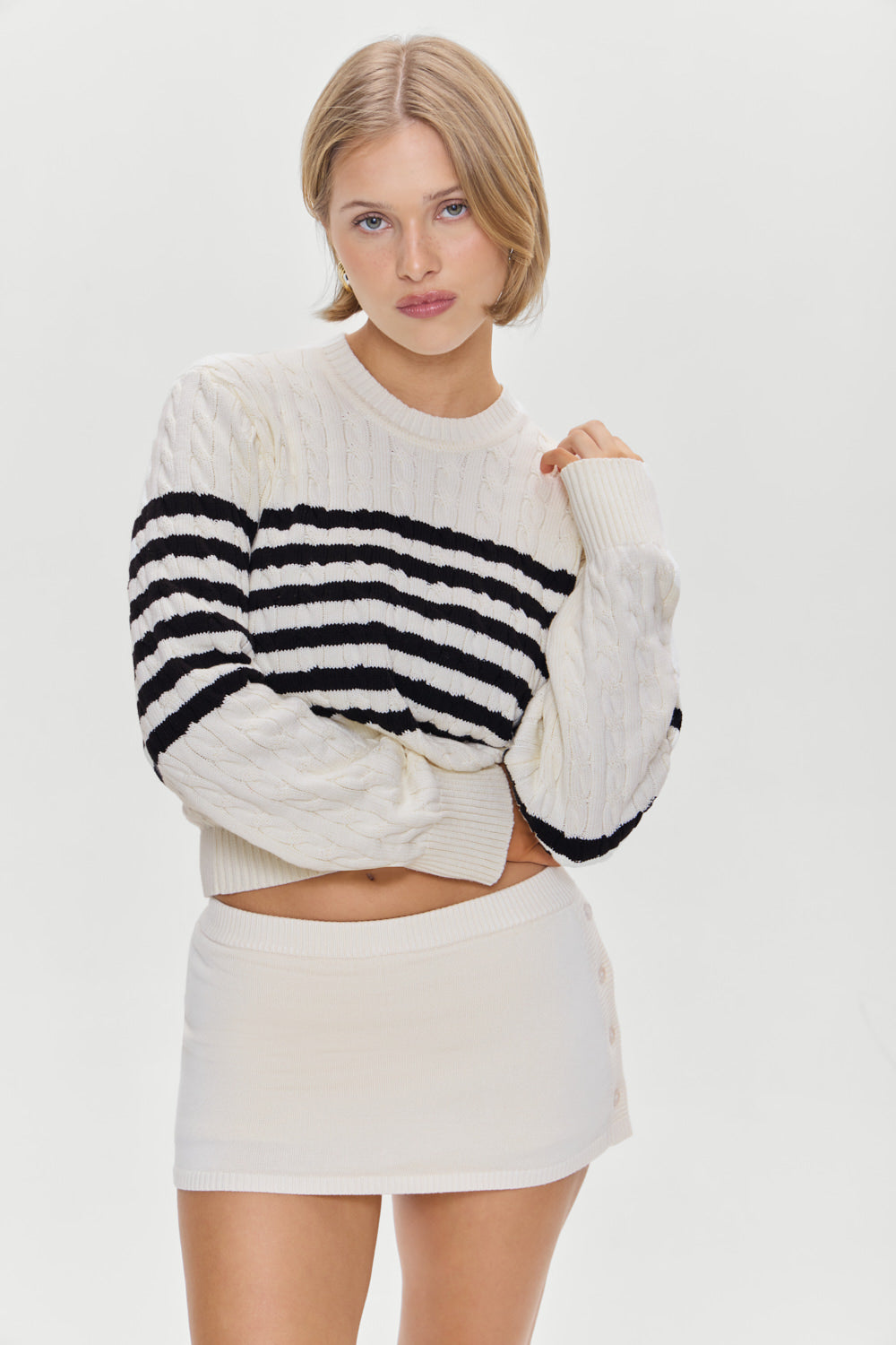 Ash Knit Mini Skort