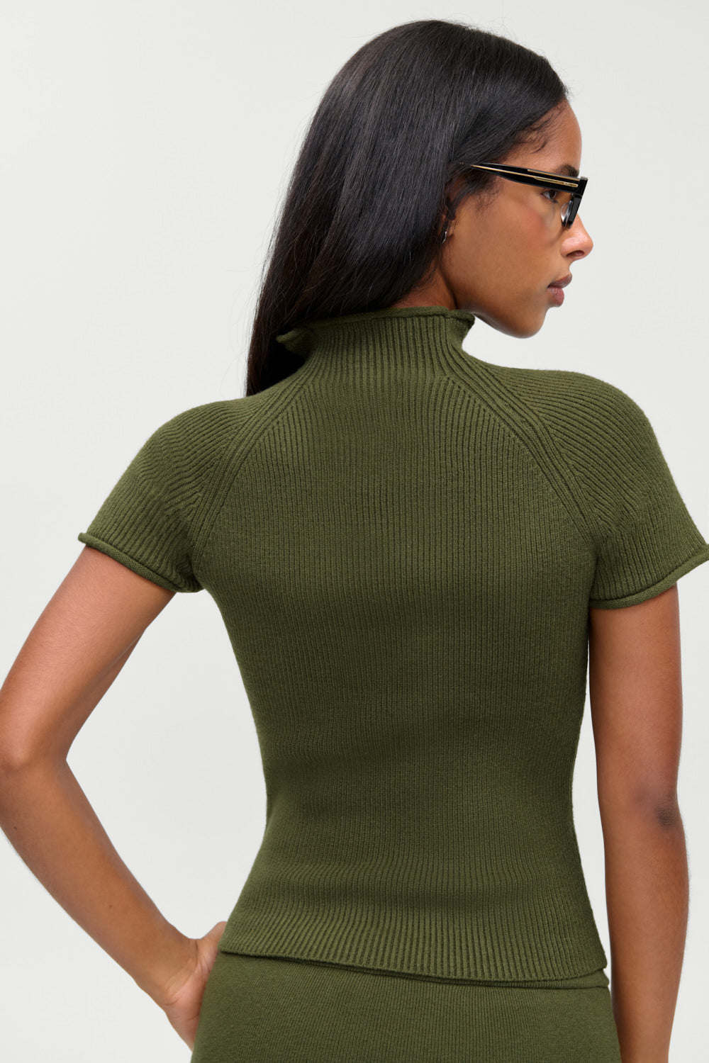 Harmony Cloud Knit Mockneck Top