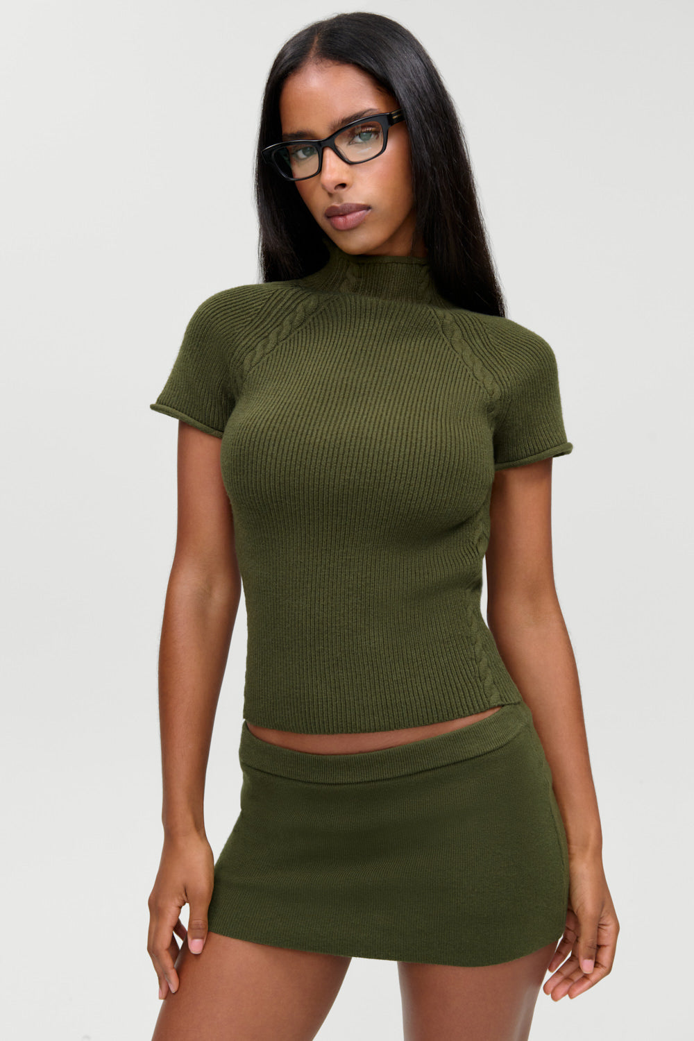 Harmony Cloud Knit Mockneck Top