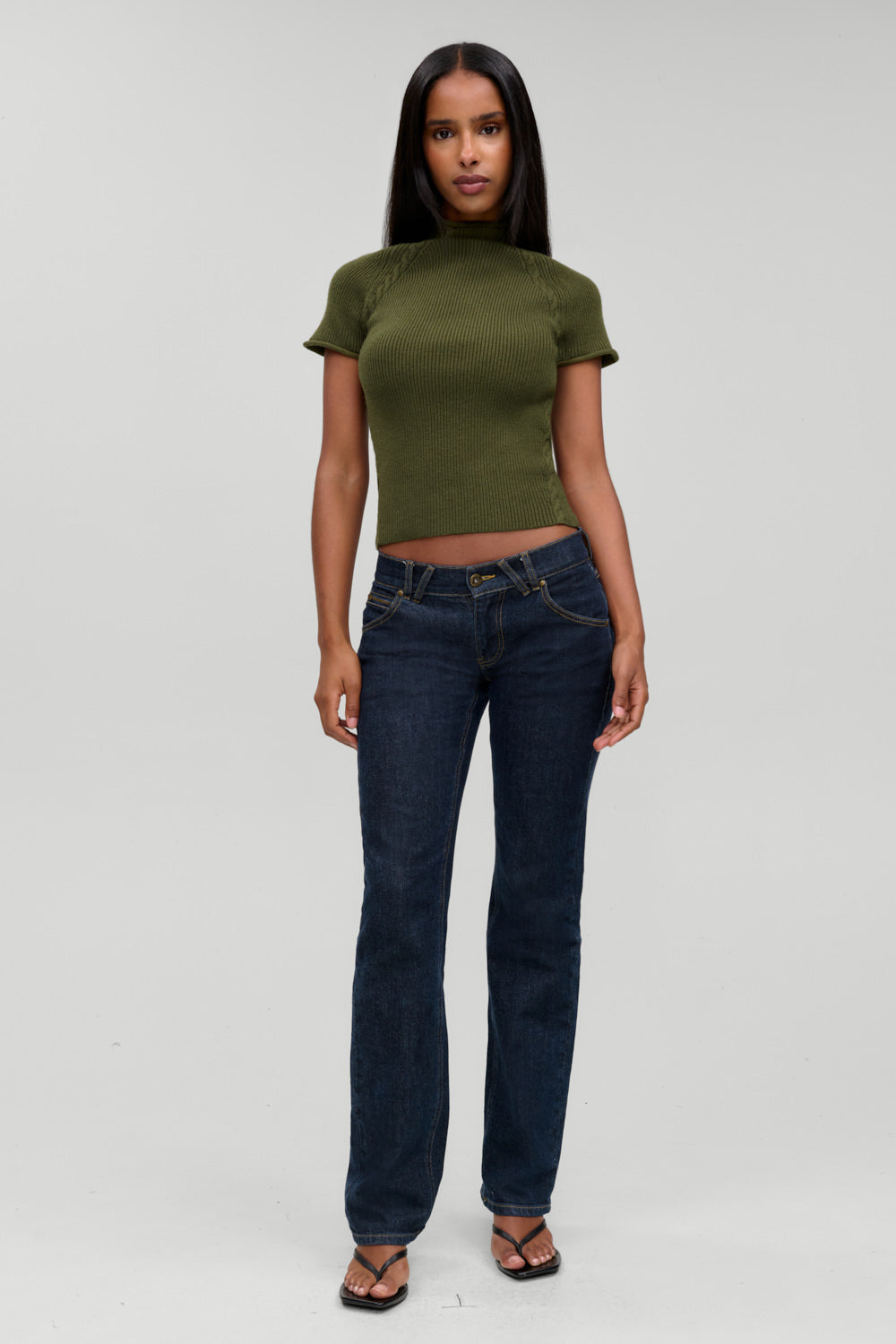 Harmony Cloud Knit Mockneck Top