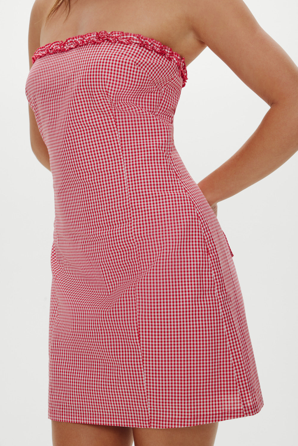 Poppy Strapless Cotton Mini Dress