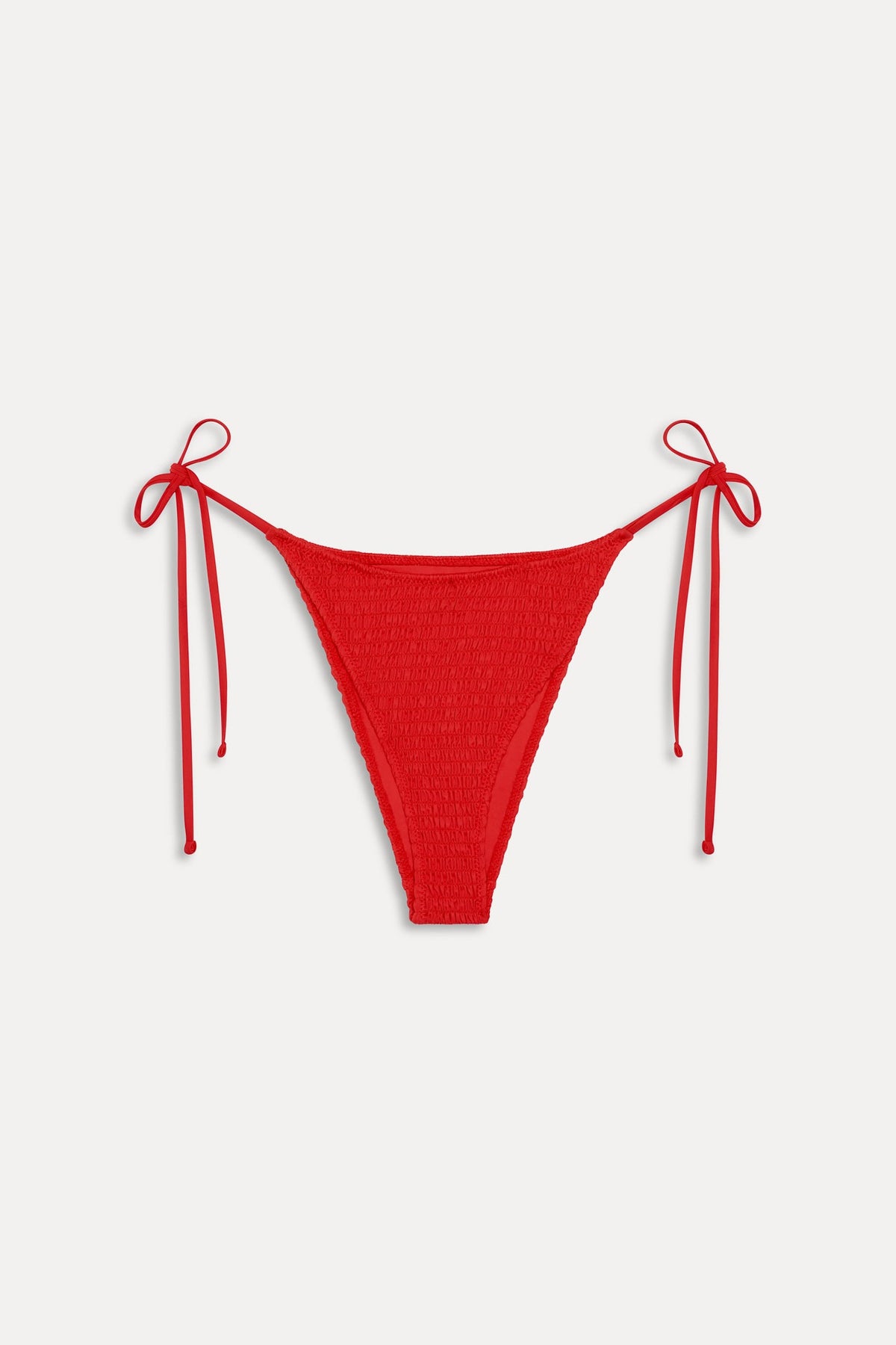 Soleil Smocked Cheeky Bikini Bottom