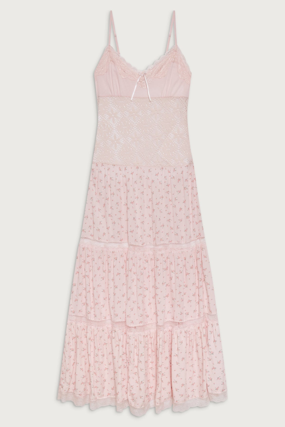 Vineyard Crochet Floral Maxi Dress
