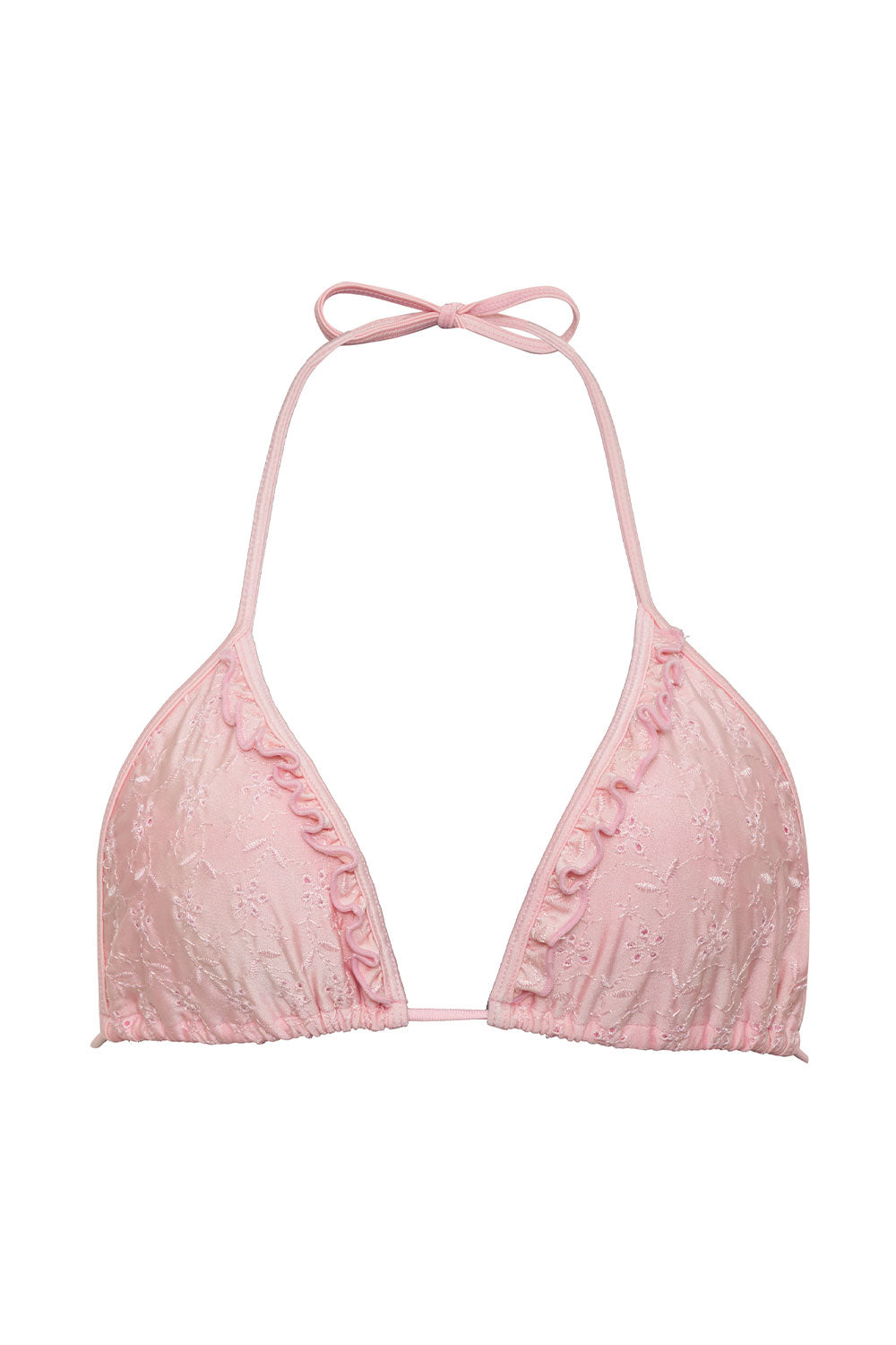 Camilla Eyelet Shine Bikini Top