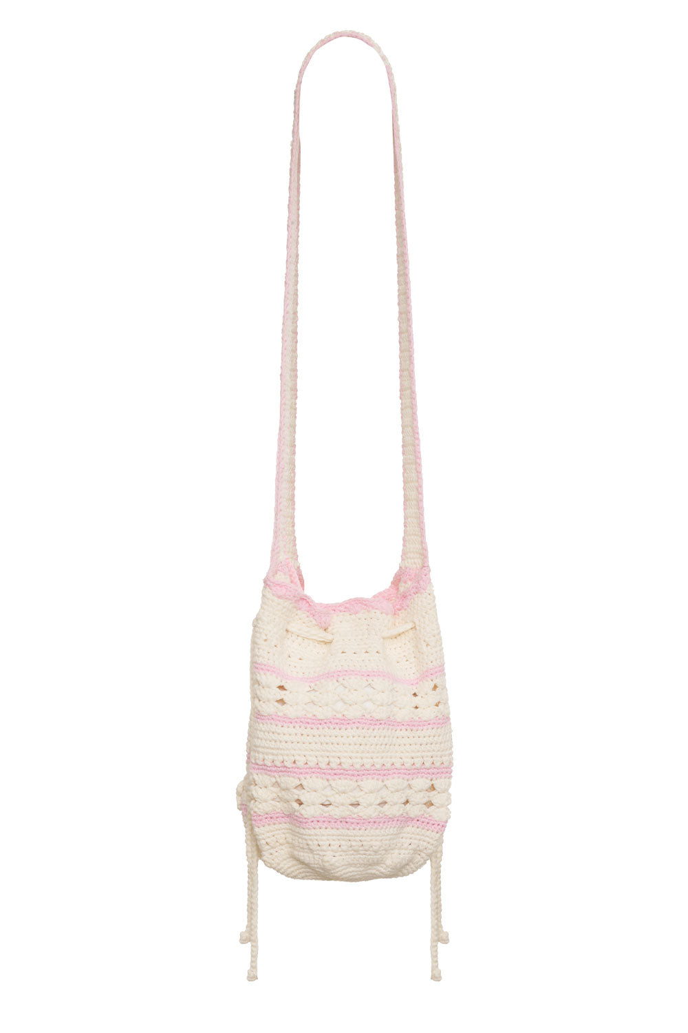 Eloise Crochet Drawstring Bag
