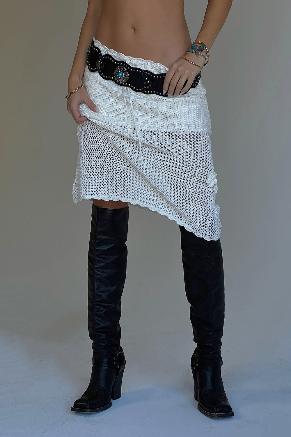 Collette Crochet Midi Skirt