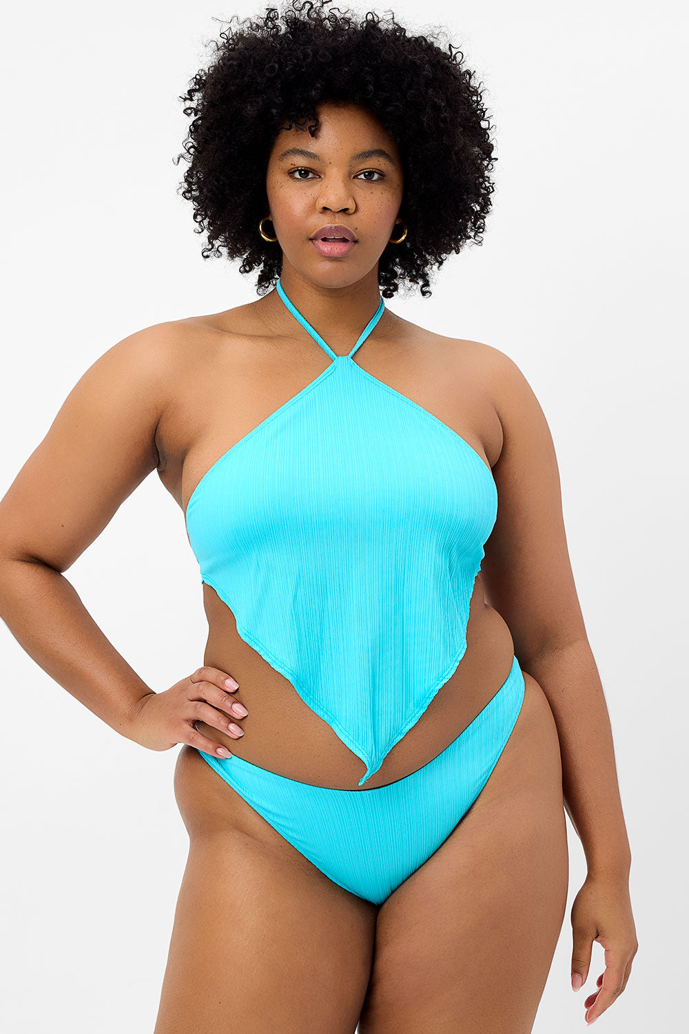 Enzo Plissé Cheeky Bikini Bottom