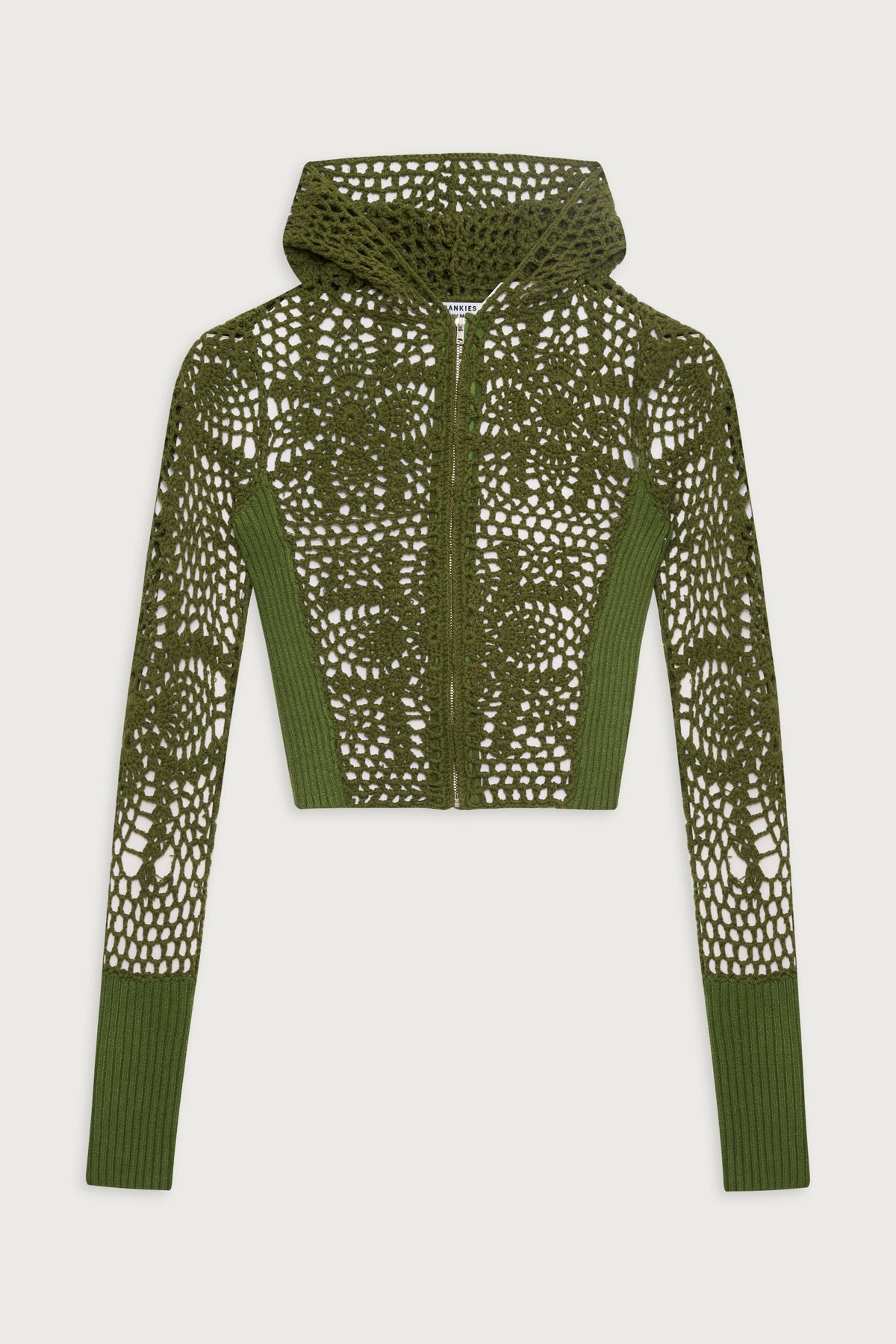 Lyla Crochet Zip Up Hoodie