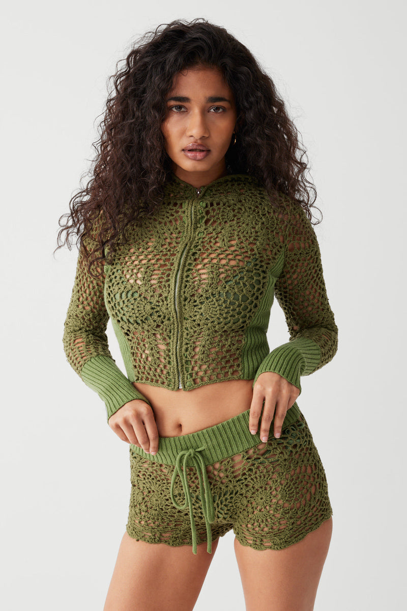 Lyla Crochet Mini Short
