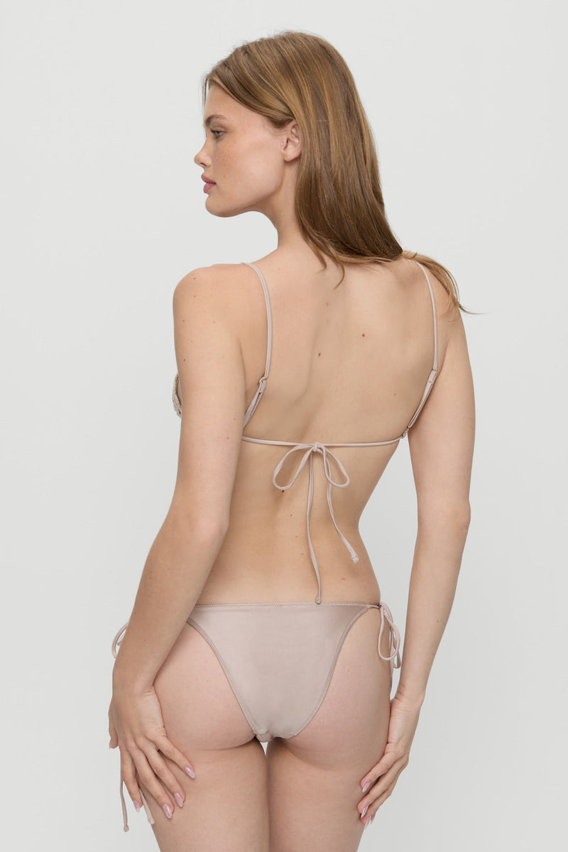 Mackenzie Satin Cheeky Bikini Bottom