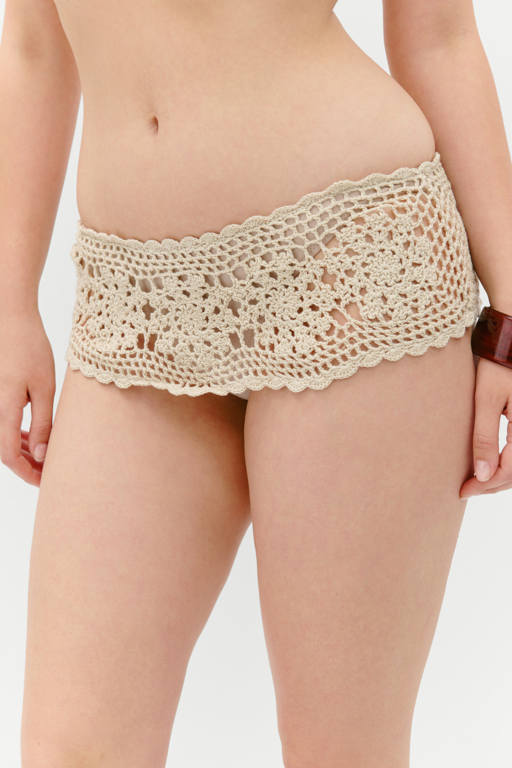 Shelly Crochet Shine Swim Skirt