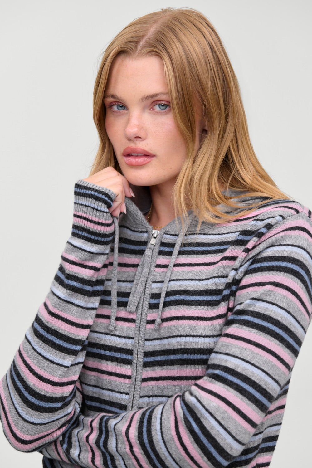 Topanga Cashmere Zip Up Hoodie
