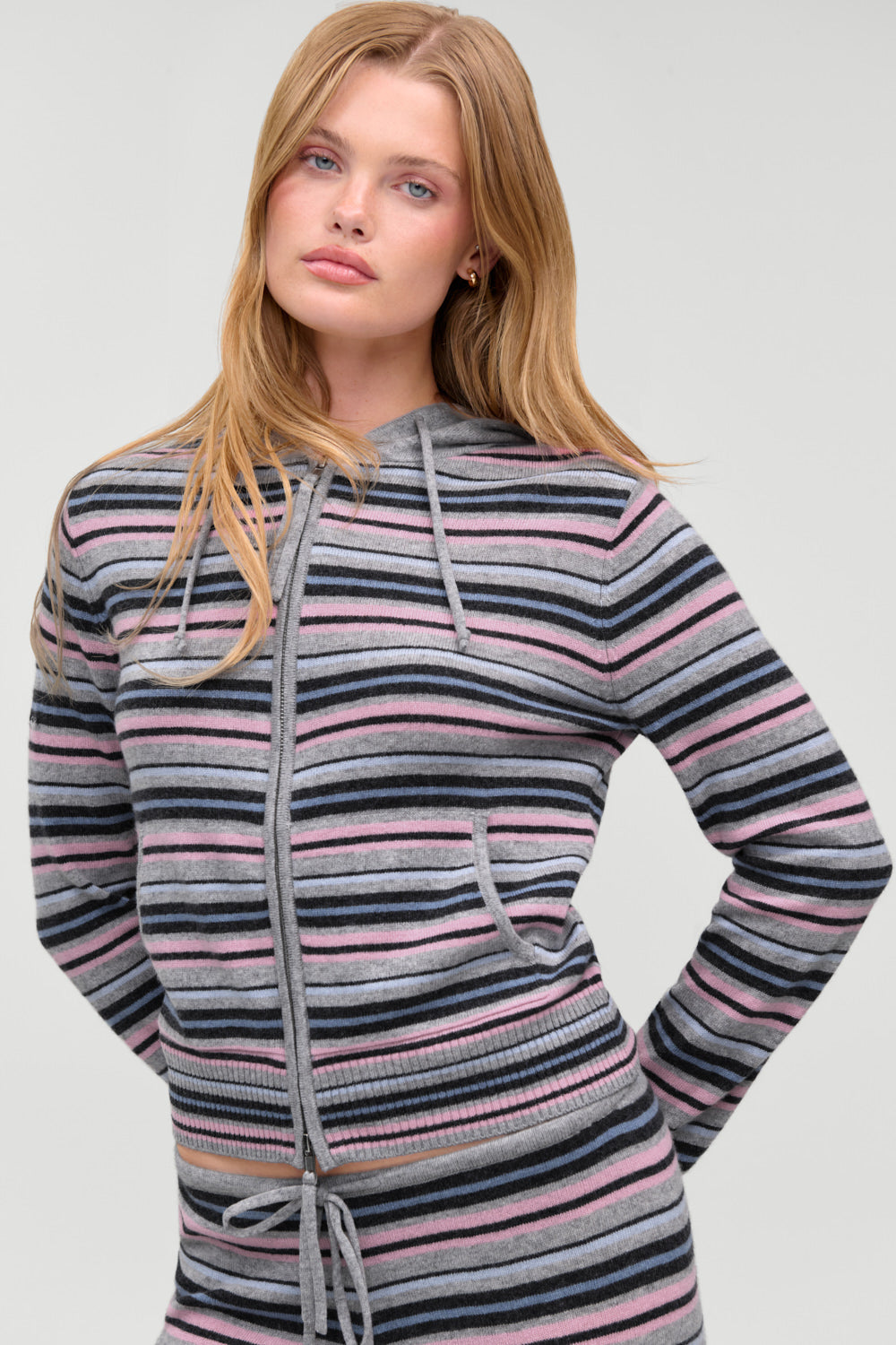 Topanga Cashmere Zip Up Hoodie