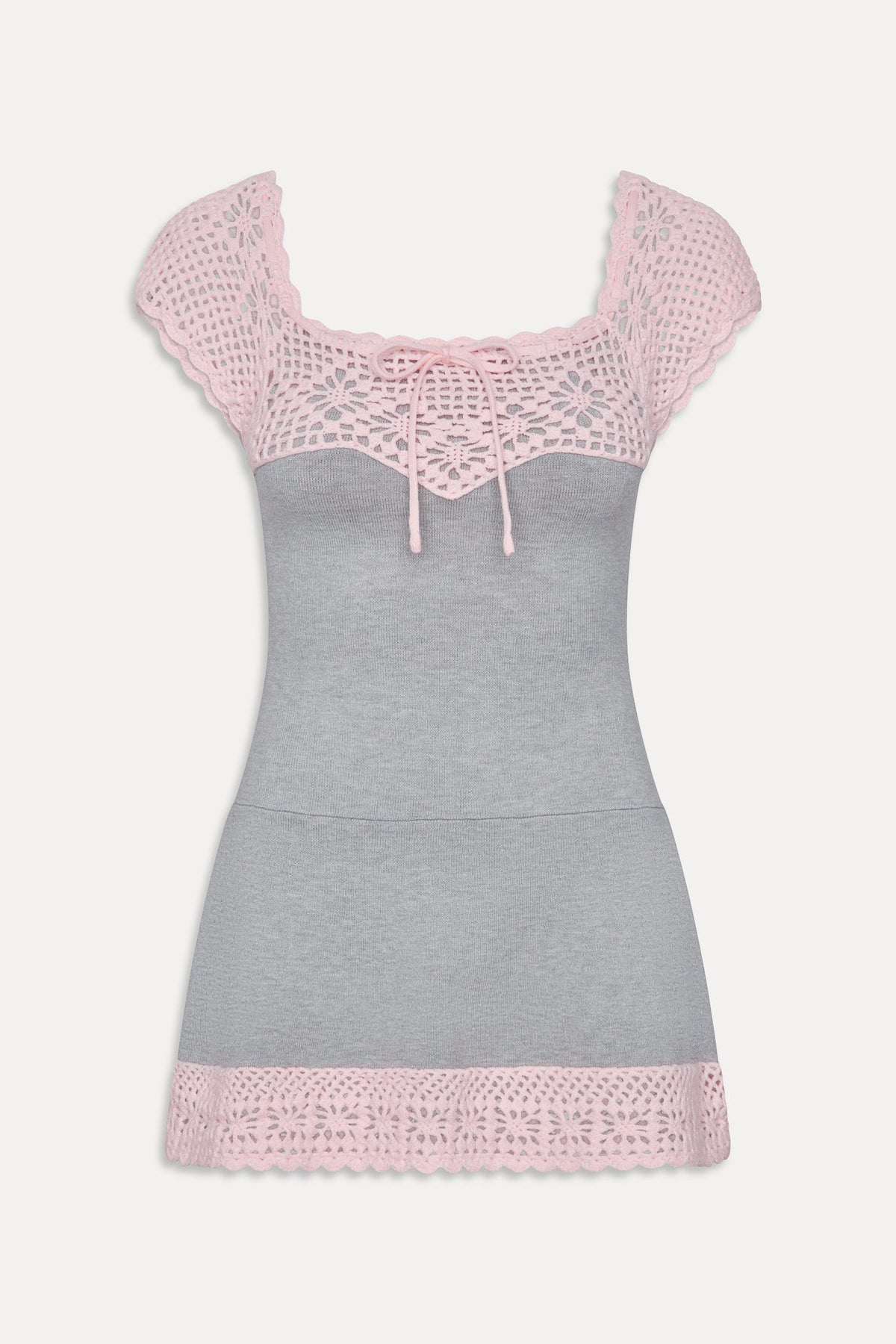 Lover Crochet Knit Mini Dress