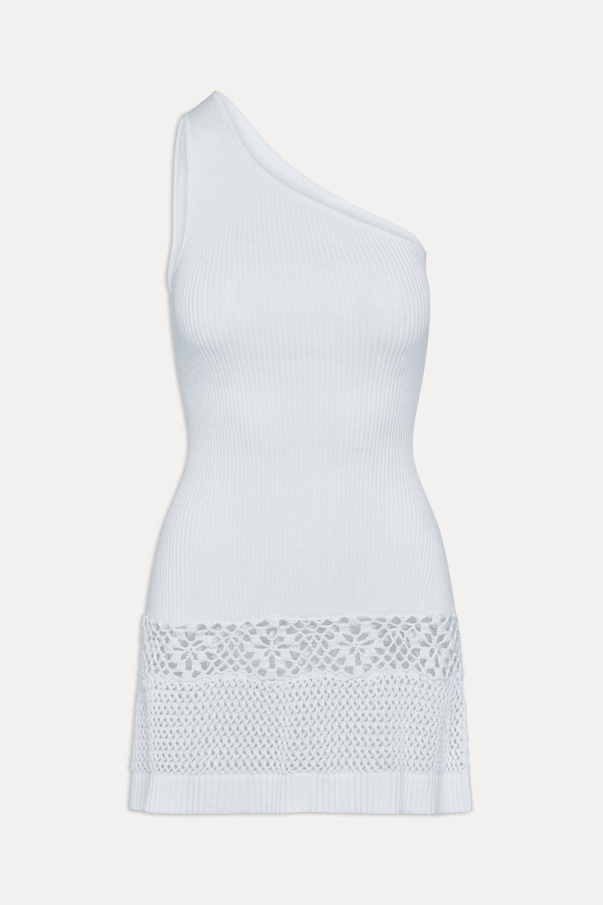 Serenade One Shoulder Crochet Dress